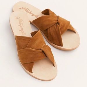 FREE PEOPLE Tan Rio Vista Slide Sandal